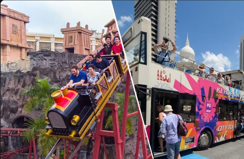 Combo (Save 14%): Sunway Lagoon Theme Park Tickets + Kuala Lumpur Hop-on Hop-off Bus Tour Non Malaysian Citizen